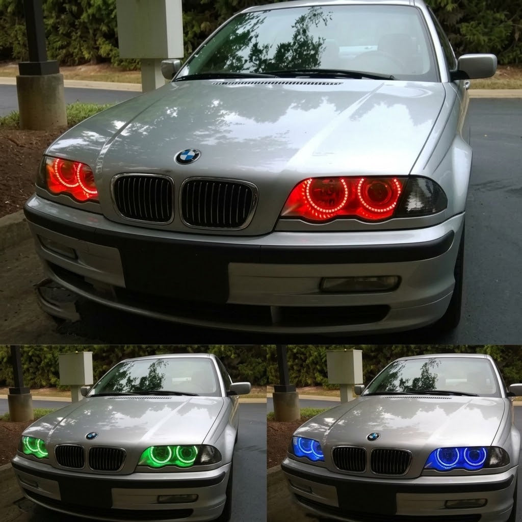 Ringi LED RGB Cotton BMW E36 E38 E39 E46 4x131mm + Pilot